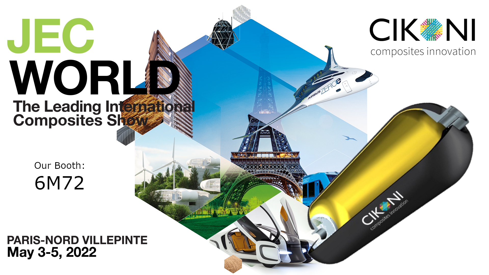 Visit us at the Worlds's biggest Composites Show