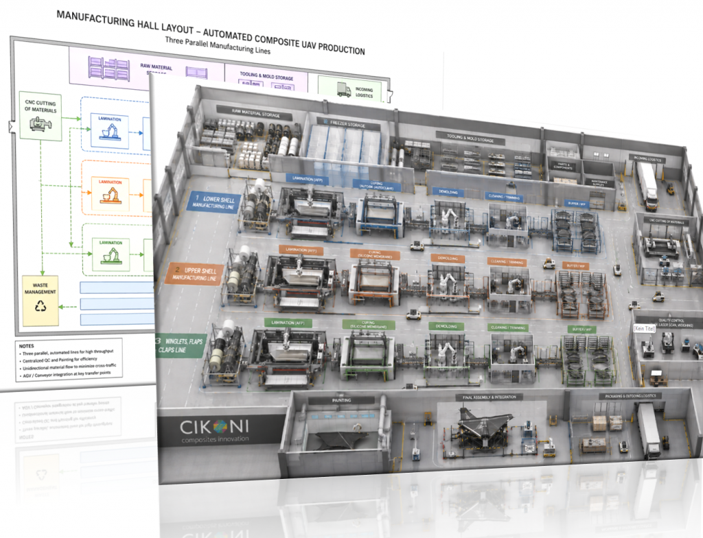 CFRP-Drone Manufacturing Factory Layout